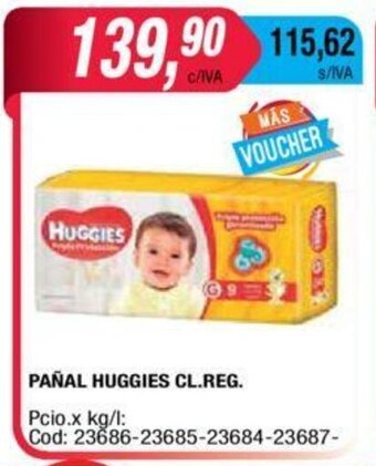 Maxiconsumo Huggies Pañal Cl.Reg. oferta