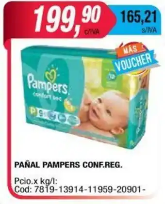 Maxiconsumo Pampers Pañal Conf.Reg oferta