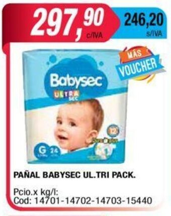 Maxiconsumo Babysec Pañal Ul.Tri Pack. oferta