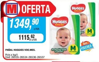 Maxiconsumo Huggies Pañal VDE.Mes. oferta