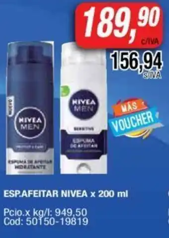 Maxiconsumo Nivea Esp.Afeitar x 200 ml oferta