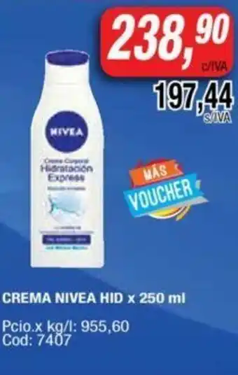 Maxiconsumo Nivea Crema Hid x 250 ml oferta