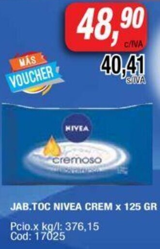 Maxiconsumo Nivea Crem Jab.Toc x 125 GR oferta
