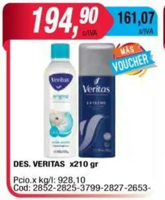 Maxiconsumo Veritas Des. x210 gr oferta