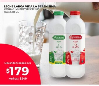 Supermercados Tadicor Leche Larga Vida La Serenísima oferta
