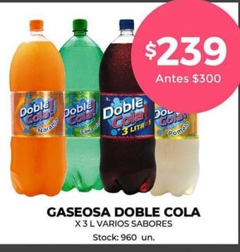 Supermercados Tadicor Gaseosa Doble Cola oferta