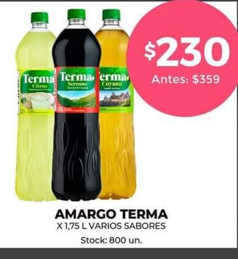 Supermercados Tadicor Amargo Terma oferta