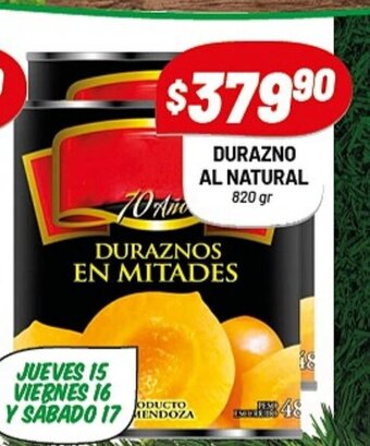 Almacor Durazno Al Natural oferta