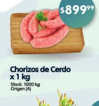 Supermercados Buenos Días Chorizos de Cerdo x 1kg oferta