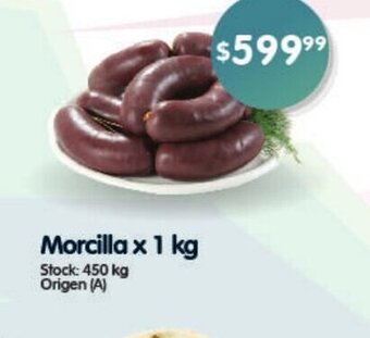 Supermercados Buenos Días Morcilla x 1kg oferta