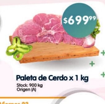 Supermercados Buenos Días Paleta De Cerdo x 1kg oferta