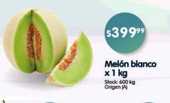 Supermercados Buenos Días Melón Blanco x 1kg oferta