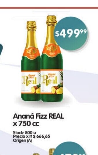 Supermercados Buenos Días Ananá Fizz Real x 750cc oferta