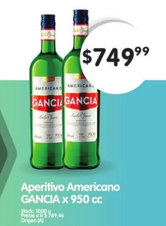 Supermercados Buenos Días Aperitivo Americano Gancia x 950cc oferta