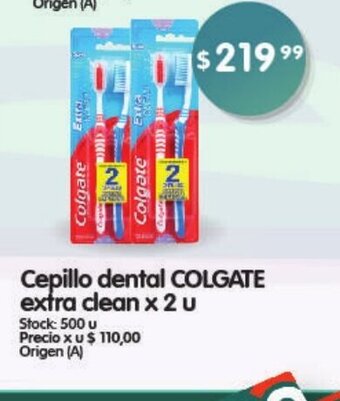 Supermercados Buenos Días Cepillo Dental Colgate Extra Clean x 2u oferta