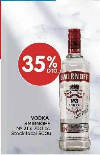 Disco Vodka smirnoff n° 21 oferta