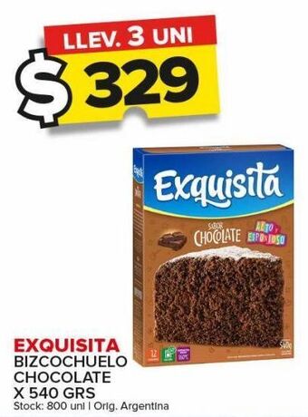 Carrefour Maxi Bizcochuelo exquisita x 540g oferta
