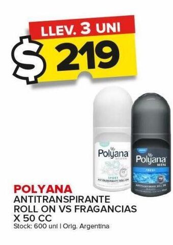 Carrefour Maxi Antitranspirante polyana x 50cc oferta