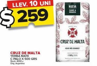 Carrefour Maxi Yerba mate cruz de malta x 500g oferta