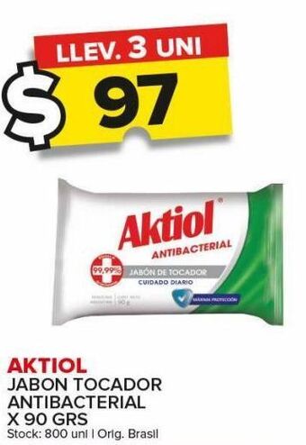 Carrefour Maxi Jabón de tocador aktiol x 90g oferta