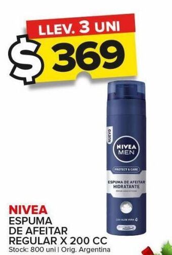 Carrefour Maxi Espuma de afeitar nivea x 200cc oferta