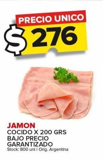 Carrefour Maxi Jamón cocido x 200g oferta