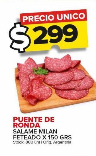 Carrefour Maxi Salame milan puente de ronda x 150g oferta