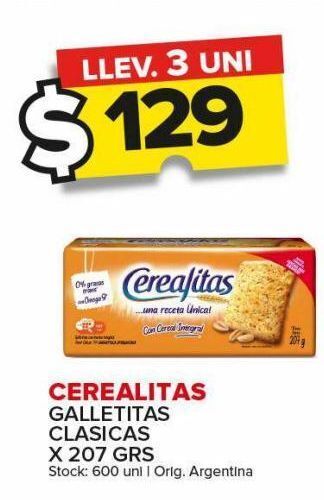 Carrefour Maxi Galletas cerealitas x 207g oferta