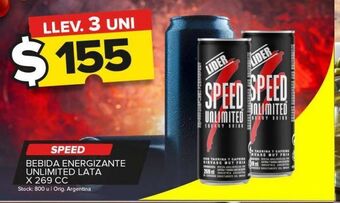 Carrefour Maxi Bebida energética speed x 269cc oferta