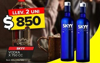 Carrefour Maxi Vodka skyy x 750cc oferta