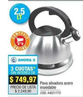 Rio Shop Deco Pava Silvadora Acero Inoxidable oferta