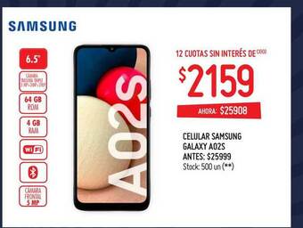 Changomas Celular Samsung Galaxy A02S oferta
