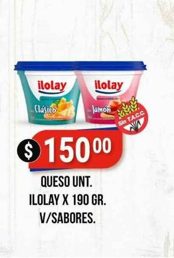 Supermercados Mayor Queso Unt. Ilolay V Sabores x190gr oferta