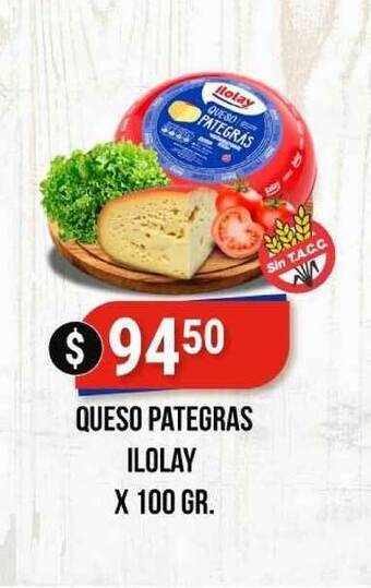Supermercados Mayor Queso Pategras Ilolay x100gr oferta