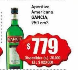 Cooperativa Obrera Aperitivo americano gancia oferta
