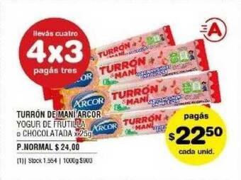 Atomo Conviene Turrón De Maní Arcor x 25g oferta