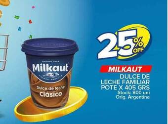 Carrefour Maxi Milkaut Dulce De Leche Familiar x 405grs oferta