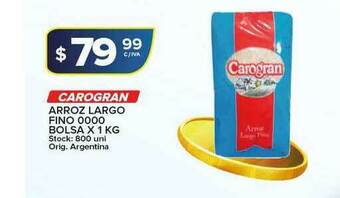 Carrefour Maxi Carogran Arroz Largo Fino 0000 x 1kg oferta