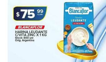 Carrefour Maxi Blancaflor Harina Leudante C Vita Zinc x 1kg oferta