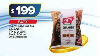 Carrefour Maxi Paty Hamburguesa Grande x 2 uni oferta