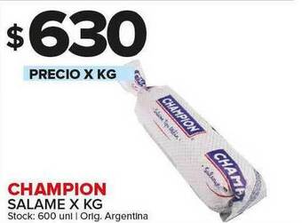Carrefour Maxi Champion Salame oferta