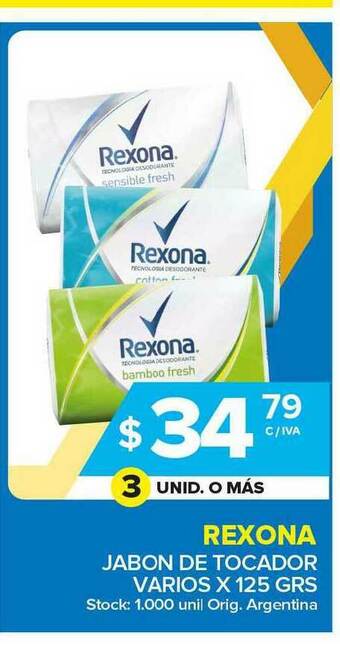 Carrefour Maxi Rexona Jabon De Tocador Varios oferta