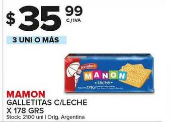 Carrefour Maxi Mamon Galletitas C Leche x 178grs oferta