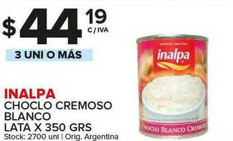 Carrefour Maxi Inalpa Choclo Cremoso Blanco Lata x 350grs oferta
