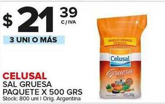 Carrefour Maxi Celusal Sal Gruesa x 500grs oferta