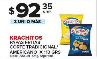 Carrefour Maxi Krachitos Papas Fritas Corte Tradicional Americano x 110grs oferta