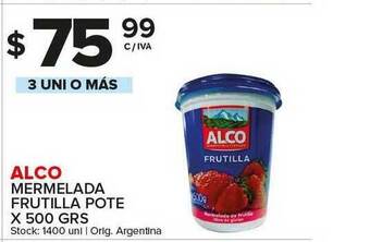 Carrefour Maxi Alco Mermelada Frutilla x 500grs oferta