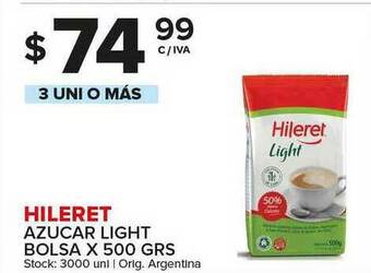 Carrefour Maxi Hileret Azucar Light Bolsa x 500grs oferta