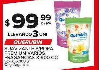 Carrefour Maxi Querubin Suavizante P Ropa Premium Varios Fragancias x 900cc oferta