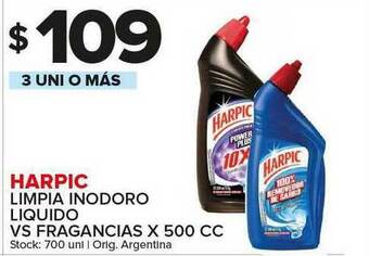 Carrefour Maxi Harpic Limpia InodoroLiquido Vs Fragancias x 500cc oferta
